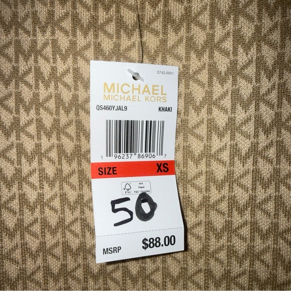 Michael Kors Brown MK Patterned Knit Vest - Picture 5 of 6